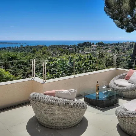 Villa Frgk Retenaou Dream With Sea View Cap D'antibes Pool