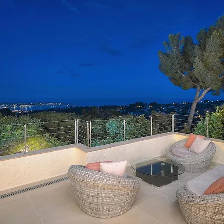 Villa Frgk Retenaou Dream With Sea View Cap D'antibes Pool *