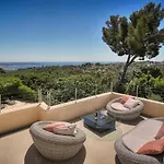 ヴィラ Frgk Retenaou Dream Villa With Sea View Cap D'Antibes Pool *