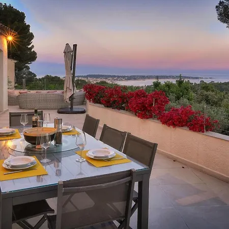 Villa Frgk Retenaou Dream With Sea View Cap D'antibes Pool